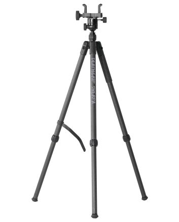 Bog-Pod 1168229 DeathGrip Sherpa Tripod with Removable Center Post Black/Carbon Fiber Legs Rubber with Removeable Spike