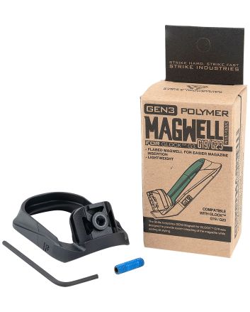 Strike Industries G3MAGWELL19 Flared MagwellBlack Polymer for Gen 3 Glock 19 &amp; 23