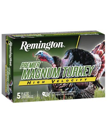 Remington Ammunition 20119 Premier Magnum Turkey High Velocity 20 Gauge 3" 1 1/8 oz 5 Shot 5 Per Box/ 20 Cs