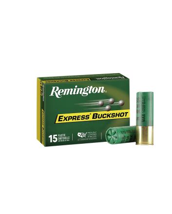 Remington Ammunition 26876 Express Buckshot 12Gauge 2.75" 00Buck Shot 15 Per Box/5 Case