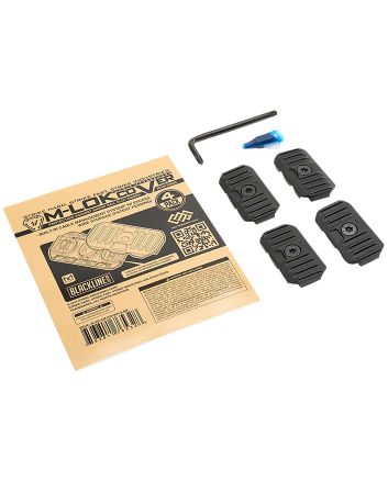 Strike Industries AR-CM-COVER-S-BK Cable Management Cover Short 1.57"L Black Polymer for M-Lok
