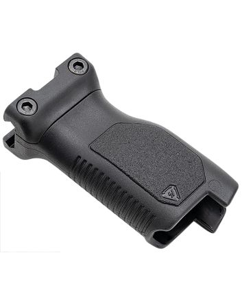 Strike Industries ARCMAGRAILLBK Angled Vertical Grip Long Black Polymer with Cable Management Storage for Picatinny Rail