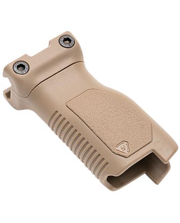 Strike Industries ARCMAGRAILLFDE Angled Vertical Grip Long Flat Dark Earth Polymer with Cable Management Storage for Picatinny Rail