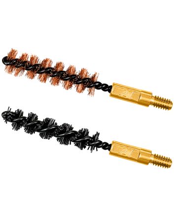 Otis FG327NB Bore Brush Set6.8mm/7mm/270 Cal 8-32" Thread 2" Long Bronze/Nylon Bristles 2 Per Pkg