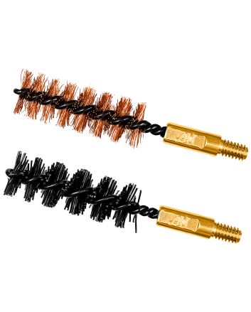 Otis FG341NB Bore Brush Set10mm/40 Cal 8-32" Thread 2" Long Bronze/Nylon Bristles 2 Per Pkg