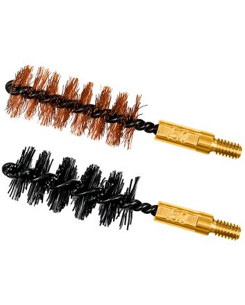 Otis FG350NB Bore Brush Set50 Cal/12.7mm 8-32 Thread 2" Long Bronze/Nylon Brush 2 Per Pkg