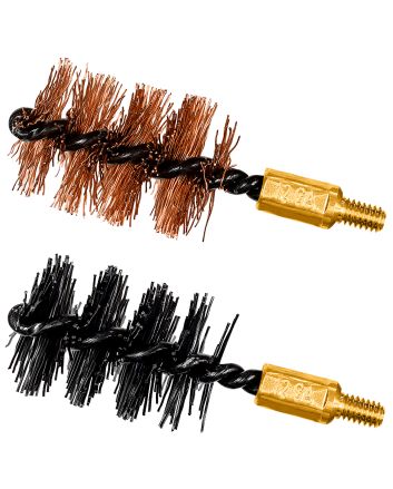 Otis FG512NB Bore Brush Set10/12 Gauge Shotgun Firearm 8-32" Thread 2" Long Bronze/Nylon Bristles 2 Per Pkg