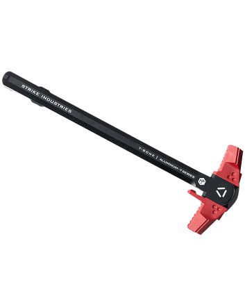 Strike Industries AR-TBCH-223-BK-RED T-Bone Charging Handle .223/5.56x45mm Nato Red Polymer Handles Aluminum Shaft for AR-15