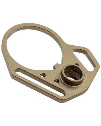 Strike Industries ARULMFEP&amp;ACNFDE QD End Plate QD End Plate with Hook Attachments &amp; Anti-Rotation Castle Nut, Flat Dark Earth Finish