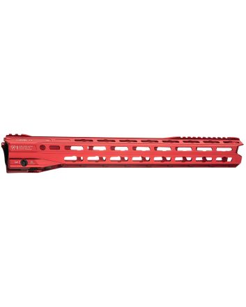 Strike Industries GRIDLOK-LITE-17-RED GridLok Lite with Quick Rail Detach System 17"L 1.57"D M-LOK Red Aluminum for AR-15
