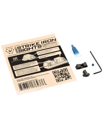 Strike Industries P320SIGHTSSTN Strike Iron SightsBlack/Blank Front Sight Black/Blank Rear Sight Sig Sauer P320 with Rear Dovetail Standard Height