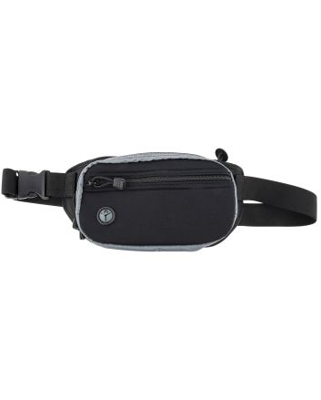 Galco FTPGBS Fastrax PAC Waistpack Size Sub-Compact Black/Gray Neoprene Compatible w/Diamondback DB/S&amp;W M&amp;P Shield Plus/Glock 26 Gen3-5 Belt Up to 50" Wide Ambidextrous