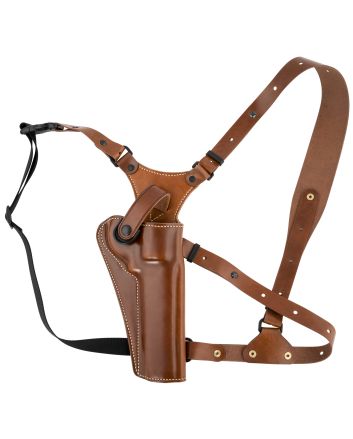 Galco GA128 Great AlaskanSize Fits Chest Up To 54" Tan Leather Shoulder/Torso Strap Fits Ruger GP100 Fits S&amp;W L Frame Right Hand