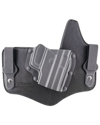 Galco KT248B KingTuk Deluxe IWB Black Kydex/Leather UniClip Fits Sig P220 Fits Sig P226 Right Hand