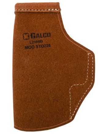 Galco STO226 Stow-N-GoIWB Natural Leather Belt Clip Fits Glock 19X/19 Gen1-5/23 Gen2-5 Right Hand