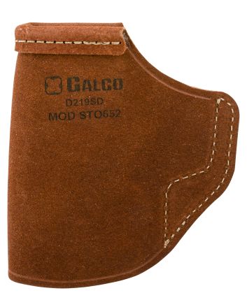 Galco STO652 Stow-N-GoIWB Natural Leather Belt Clip Fits S&amp;W M&amp;P Shield/2.0/Walther PPS Right Hand