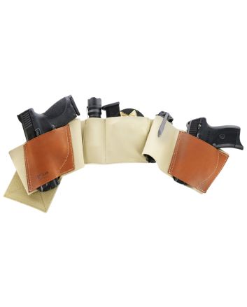 Galco UWKHLG2 UnderWraps 2.0 Khaki Large Leather/Nylon Handgun