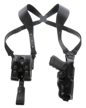 Galco VHS4212B VHS 4.0 Shoulder System Size Fits Chest Up To 56" Black Leather Harness Fits 1911 Fits 5" Barrel Ambidextrous