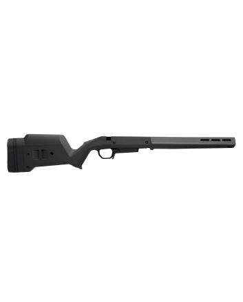 Magpul MAG1207-BLK Hunter American Stock Black Adjustable Synthetic Stock with Aluminum Chassis for Short Action Ruger American Right Hand Includes STANAG Mag Well