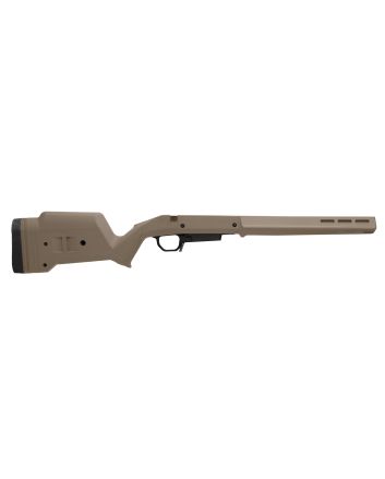Magpul MAG1207-FDE Hunter American Stock Flat Dark Earth Adjustable Synthetic Stock with Aluminum Chassis for Short Action Ruger American Right Hand Includes STANAG Mag Well