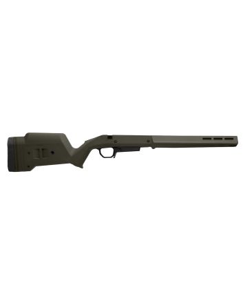 Magpul MAG1207-ODG Hunter American Stock OD Green Adjustable Synthetic Stock with Aluminum Chassis for Short Action Ruger American Right Hand Includes STANAG Mag Well
