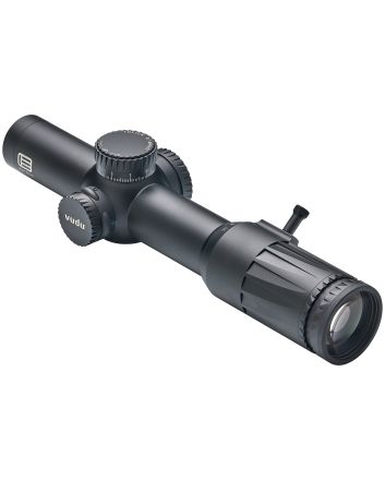 Eotech VDU110FFSR5 VuduBlack Hardcoat Anodized 1-10x 28mm 34mm Tube Illuminated Red SR5 MRAD Reticle Features Throw Lever