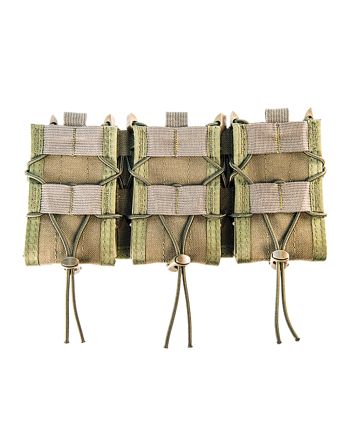 High Speed Gear 45TA00OD TACO Shingle Mag Pouch Triple OD Green Nylon MOLLE Compatible w/ Rifle