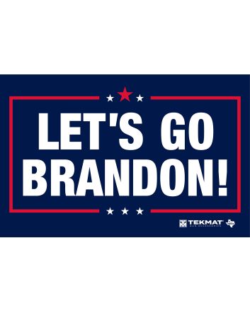 TekMat TEKR17BRANDONCleaning Mat Red/White/Blue Rubber 11"x17" "Lets Go Brandon"