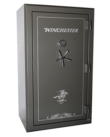 Winchester SafesLegacy 53 Electronic Entry Black Powder Coat 10 Gauge Steel Holds Up to 51 Long Guns Fireproof- Yes