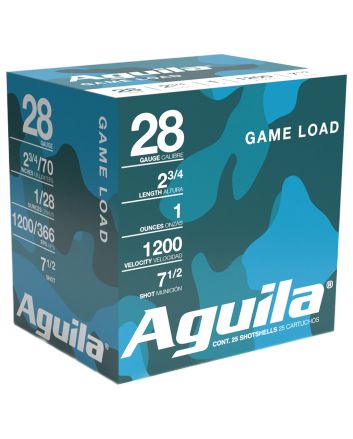 Aguila 1CHB2837 Birdshot Standard Velocity 28Gauge 2.75" 1oz 7.5Shot 25 Per Box/20 Case