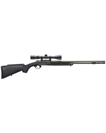 Traditions CR584110440 NitroFire w/Scope 50 Cal 209 Primer 26" Gray Cerakote Fluted &amp; Tapered Barrel, Drilled &amp; Tapped Receiver, Black Fixed Synthetic Stock, 3-9x40mm Duplex