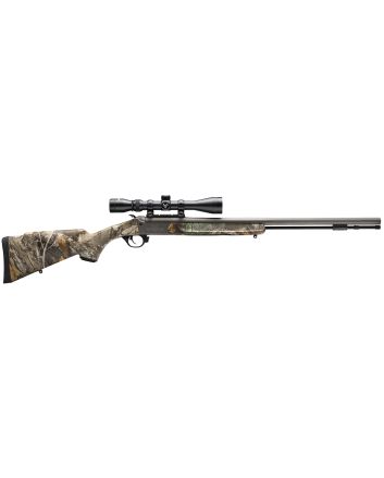 Traditions CR5841104421 NitroFire w/Scope 50 Cal 209 Primer 26" Gray Cerakote Fluted &amp; Tapered Barrel, Drilled &amp; Tapped Receiver, Realtree Edge Fixed Synthetic Stock, 3-9x40mm Duplex