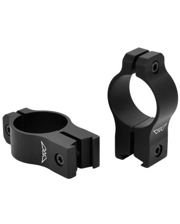 Warne V422M Rimfire Rings Vapor Matte Black Aluminum 1" Tube High Rimfire/Vertical Split 3/8" Dovetail, 0 MOA
