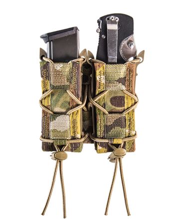 High Speed Gear 11PT02MC TACO Mag Pouch Double MultiCam Nylon MOLLE Compatible w/ Pistol