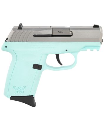 SCCY Industries CPX2TTSBG3 CPX-2 Gen3 9mm Luger Caliber with 3.10" Barrel, 10+1 Capacity, SCCY Blue Finish Picatinny Rail Frame, Serrated Stainless Steel Slide, Polymer Grip &amp; No Manual Thumb Safety