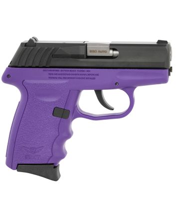 SCCY CPX-3CBPUG3 380 BLK SLIDE PUR GRIP NO SFE 10R