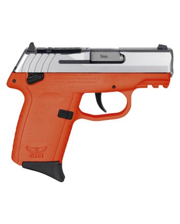 SCCY Industries CPX1TTORRDRG3 CPX-1 Gen3 RDR 9mm Luger 10+1 3.10" Orange Polymer w/Picatinny Rail Serrated SS Slide Orange Polymer Grip