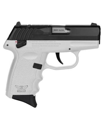 SCCY Industries CPX4CBWTRDRG3 CPX-4 RD 380 ACP 10+1 2.96" White Polymer/Serrated Black Nitride Stainless Steel Slide/Finger Grooved White Polymer Grip