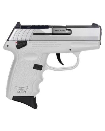 SCCY Industries CPX4TTWTRDRG3 CPX-4 RD 380 ACP 10+1 2.96" White Polymer/Serrated Stainless Steel Slide/Finger Grooved White Polymer Grip