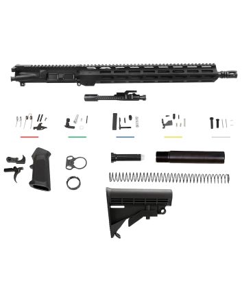 Aim Sports AR5CUB5 Complete Build Kit5.56x45mm NATO 16" Aluminum Black Hard Coat Anodized Receiver for AR-15
