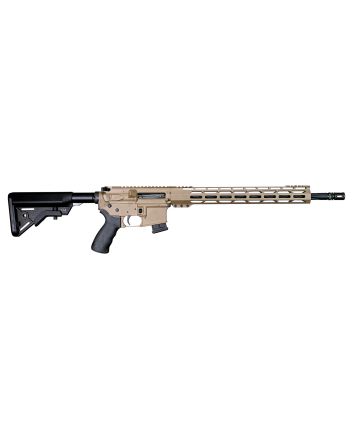 Alexander Arms RTA17DE Tactical17 HMR 10+1 18" Black Fluted/Threaded Barrel, Picatinny Rail Flat Dark Earth Cerakote Aluminum Receiver, Black B5 Bravo Synthetic Stock