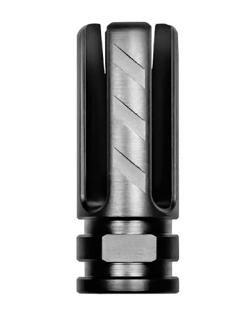 Rise Armament RA-703-223-BLK Veil Flash Hider Black Nitride Finish 416R Stainless Steel with 2.25" OAL for 22 Cal AR-15