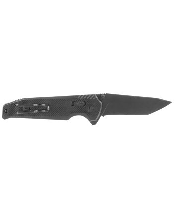 S.O.G SOG-12-57-02 Vision XR3.36" Folding Tanto Part Serrated Black TiNi CTS XHP Steel Blade Black G10 Handle