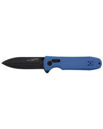 S.O.G SOG12610657 Pentagon XR LTE 3.60" Folding Spear Point TiNi Cryo CTS XHP Blade/Blue G10 Handle Includes Belt Clip