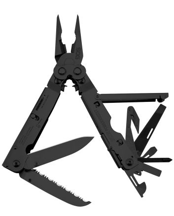 S.O.G SOGB66NCP PowerAssistBlack Oxide 420 Stainless Steel 7" Long Features 16 Tools w/Sheath