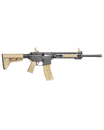 Smith &amp; Wesson 10210 M&amp;P15-22 Sport 22 LR Caliber with 25+1 Capacity, 16.50" Barrel, Matte Black Metal Finish &amp; Adjustable Magpul MOE SL Flat Dark Earth Stock Right Hand
