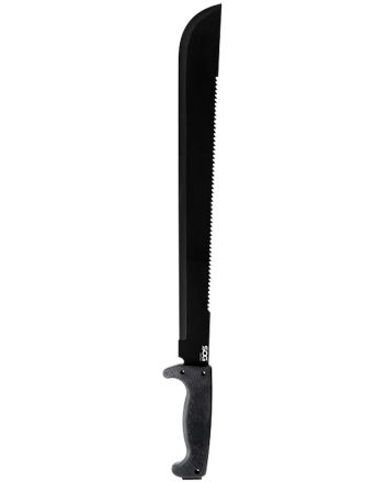 S.O.G SOG-MC02-N SOGfari18" Black Powder Coated 3Cr13MoV SS Blade Black Kraton Handle 24" Long Includes Sheath