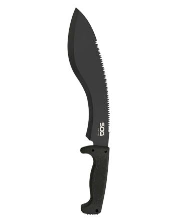 S.O.G SOGMC11N SOGfari12" Black Hardcased 3Cr13MoV SS Blade Black Kraton Handle 18" Long Includes Sheath
