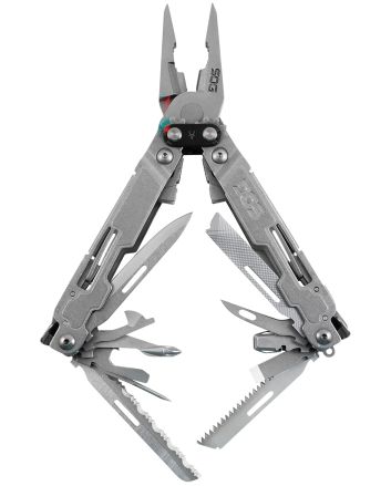 S.O.G SOGPA2001CP PowerAccess Deluxe Stone Washed Stainless Steel 21 Tools w/Sheath