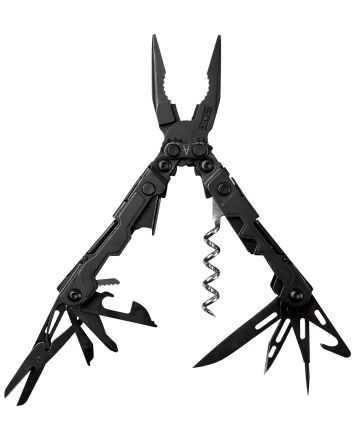 S.O.G SOGPL1002CP PowerLitreBlack Hardcoat Anodized 5Cr15MoV Stainless Steel 5" Long Features 19 Tools